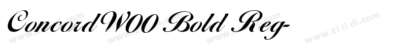 ConcordW00 Bold Reg字体转换